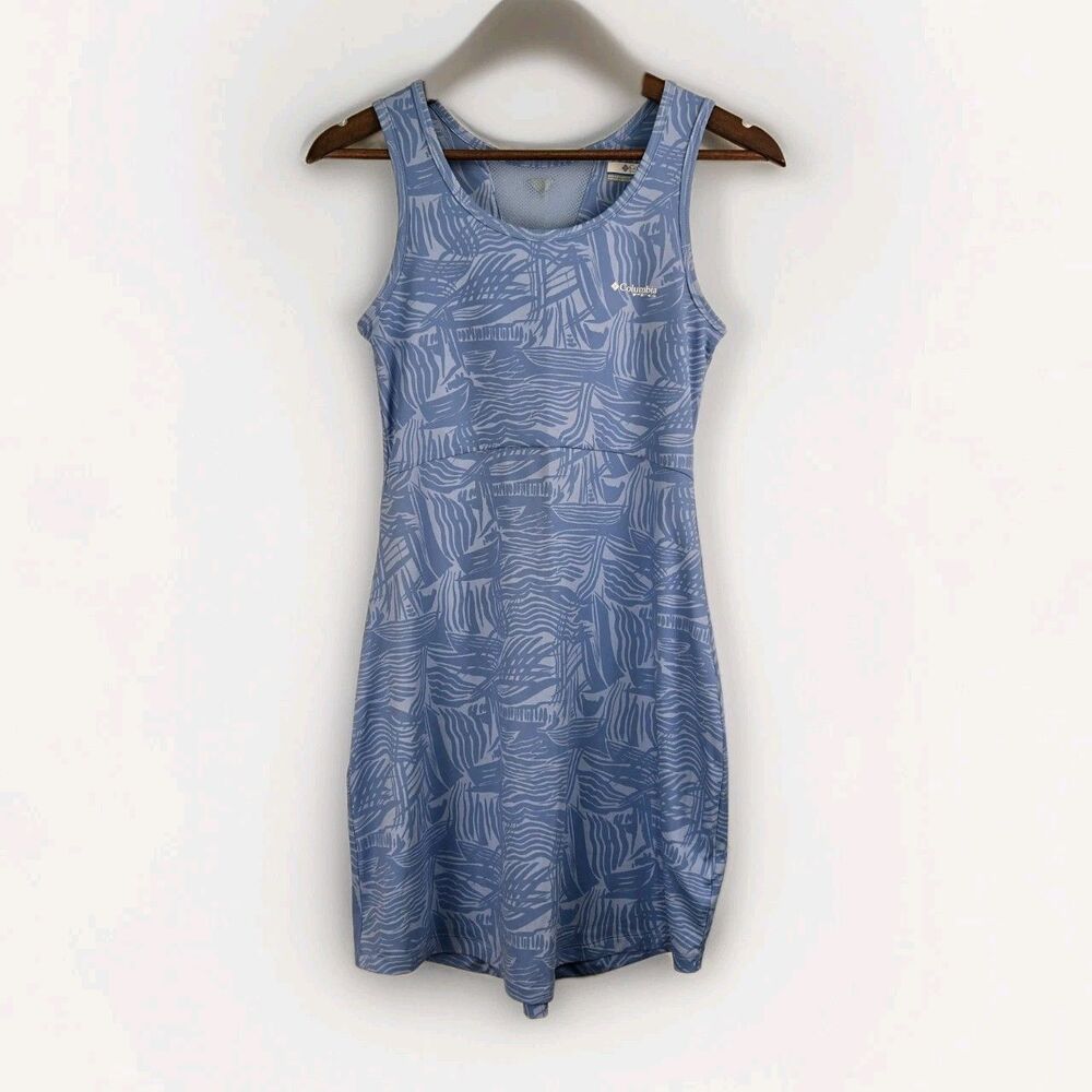 Columbia PFG Dress Size XS Womens Blue Camping Fishing Hiking Sun Tank Dress